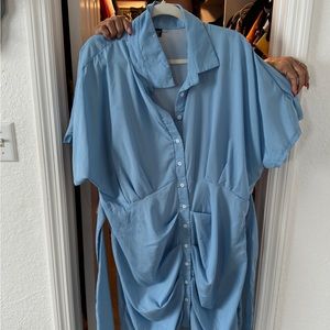 Shirt dress blue